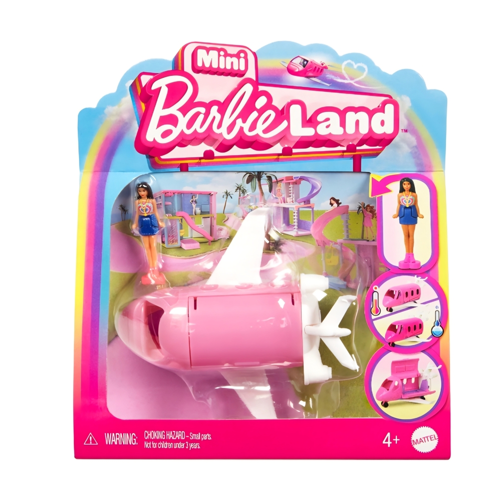 🐭♡Barbie Pink Mini Airplane Playset with Doll